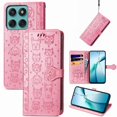 thumbnail image 2 of Funda Cartera FOXDOCK para Motorola Edge 60 Fusion , Flip PU con Relieve de Gatos y Perros, Tarjetero y Soporte, 2 of 6