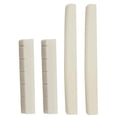 thumbnail image 1 of Sillín de puente de guitra de clásico de 2 piezas tuercas Piece Luthier 4 piezas blanco shamjiam Sillín de tuerca de hueso, 1 of 8