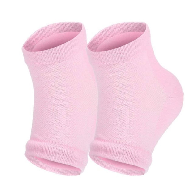 Calcetines hidratantes para talones, calcetines abiertos por delante, calcetines de gel para talones, calcetines sin dedos para talones, para mujeres con pies secos y duros