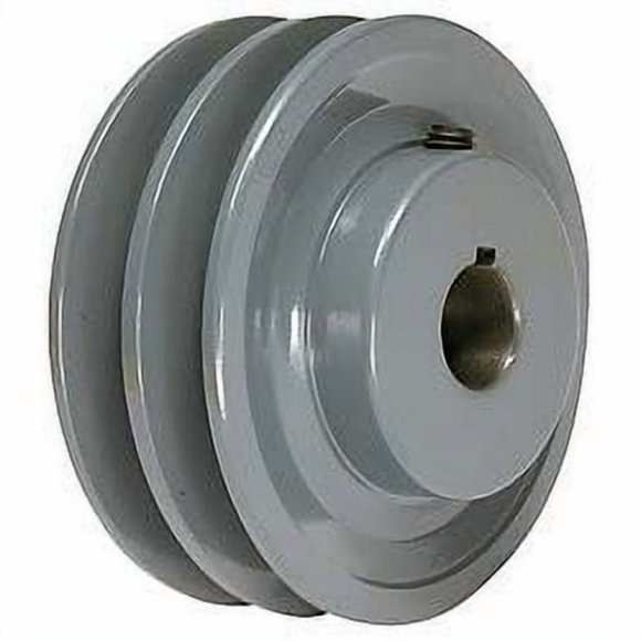 3.95" x 1-1/8" Double V Groove Pulley/Sheave # 2BK40X1-1/8