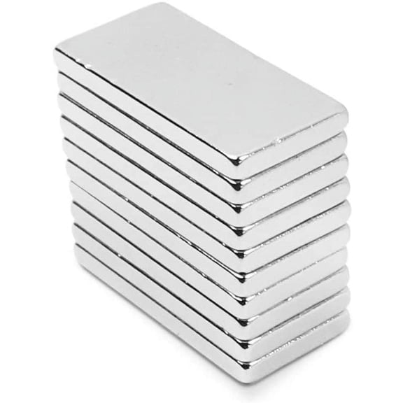 20Pcs Super Strong Rare Earth Magnets Bar,Metal Neodymium Magnets, for Refrigerator Cruise Crafts DIY Science Industrial Kitchen Tool Storage