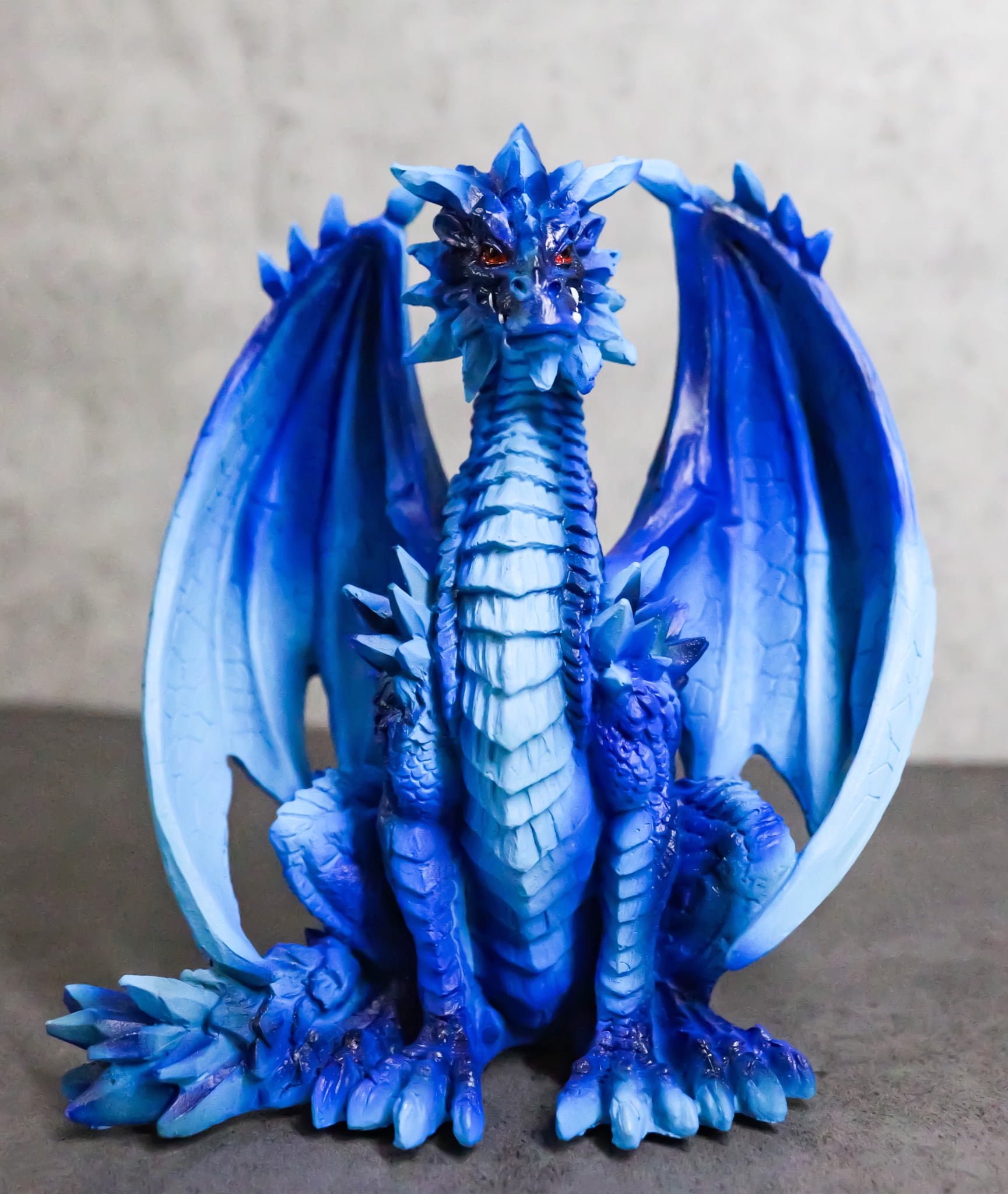Ancient Guardian Blue Water Elemental and Ice Frozen Azure Dragon