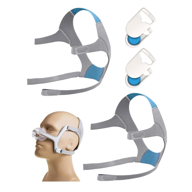 Rescare- Reemplazo de arnés para la cabeza, 2 paquetes compatibles con máscara AirFit N20, 2 paquetes de elasticidad premium de nailon suave