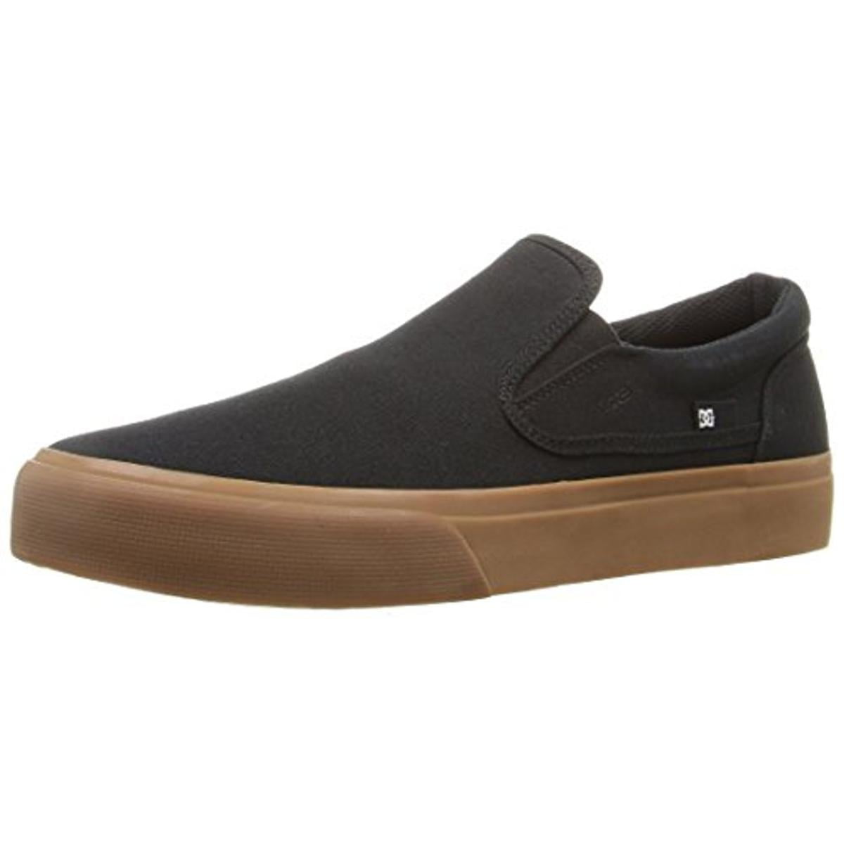 DC Mens Trase TX Canvas Slip On Skate Shoes - Walmart.com