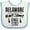 White and Blue, variant on Inktastic Delaware Awesome Since 1787 Boys or Girls Baby Bib