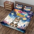 thumbnail image 3 of Happy New Year with Miniature American Shepherd Fireworks Holiday Xmas Winter 2025 Quilt Bedding Set MAS Dog Lover Gifts 1 Blanket Bed Cover 2 Pillowcases - 00025, 3 of 5