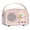 Pink, variant on Retro Bluetooth Speakers Wireless Vintage Speaker Outdoors Wireless Portable Bluetooth Speaker Supports TWS Pairing/U-Disk/TF Card/AUX for Home Travel Outdoor