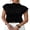 Black, variant on Womens Short Sleeve Sweater Mock Neck Summer Top Dressy Casual Basic Knit Pullover Shirt White Tops