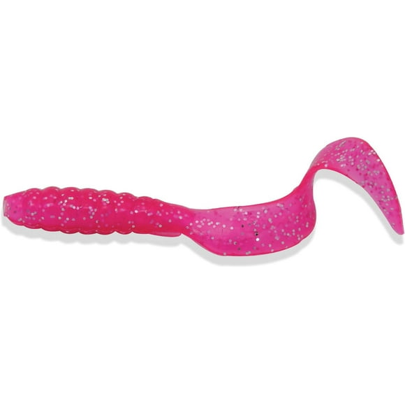 Mister Twister 4T7M 61S Curly Tail 4" Neon Pink, Curly Tail 4" Neon Pink