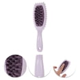 thumbnail image 3 of Unique Bargains 1 Pc Wave Edge Hair Shampoo Brush for Head Massage 8.86"x2.83"x1.3" Deep Purple, 3 of 6