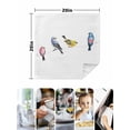 thumbnail image 4 of Watercolor Birds Cloth Napkins Set of 8 Reusable Dinner Napkins, Spring Animal Rustic Cocktail Napkin Washable Table Napkins for Wedding/Holiday Party/Baby Shower 20"x20", 4 of 7
