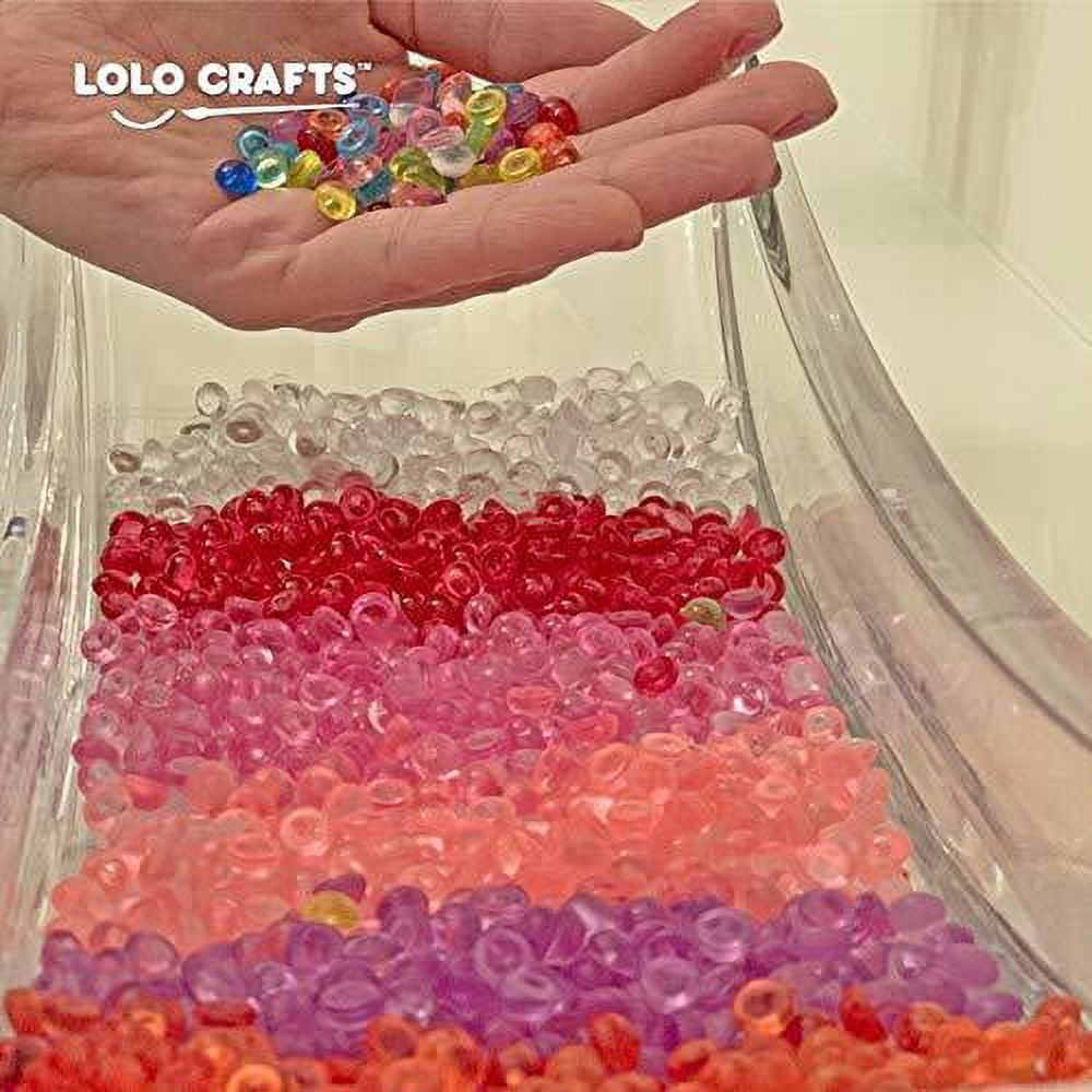 12 Pack Colorful Fishbowl Beads for Crunchy Slime 12.7 Ounces Plastic Vase  Filler Beads Fish Bowl Beads for Slime Making, Art DIY Craft