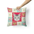 thumbnail image 2 of Carolines Treasures CK5079PW1414 American Bobtail Cat Love Fabric Decorative Pillow  14Hx14W multicolor, 2 of 4