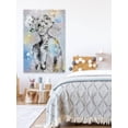thumbnail image 6 of Parvez Taj White Floral Crown Canvas Wall Art, 6 of 7