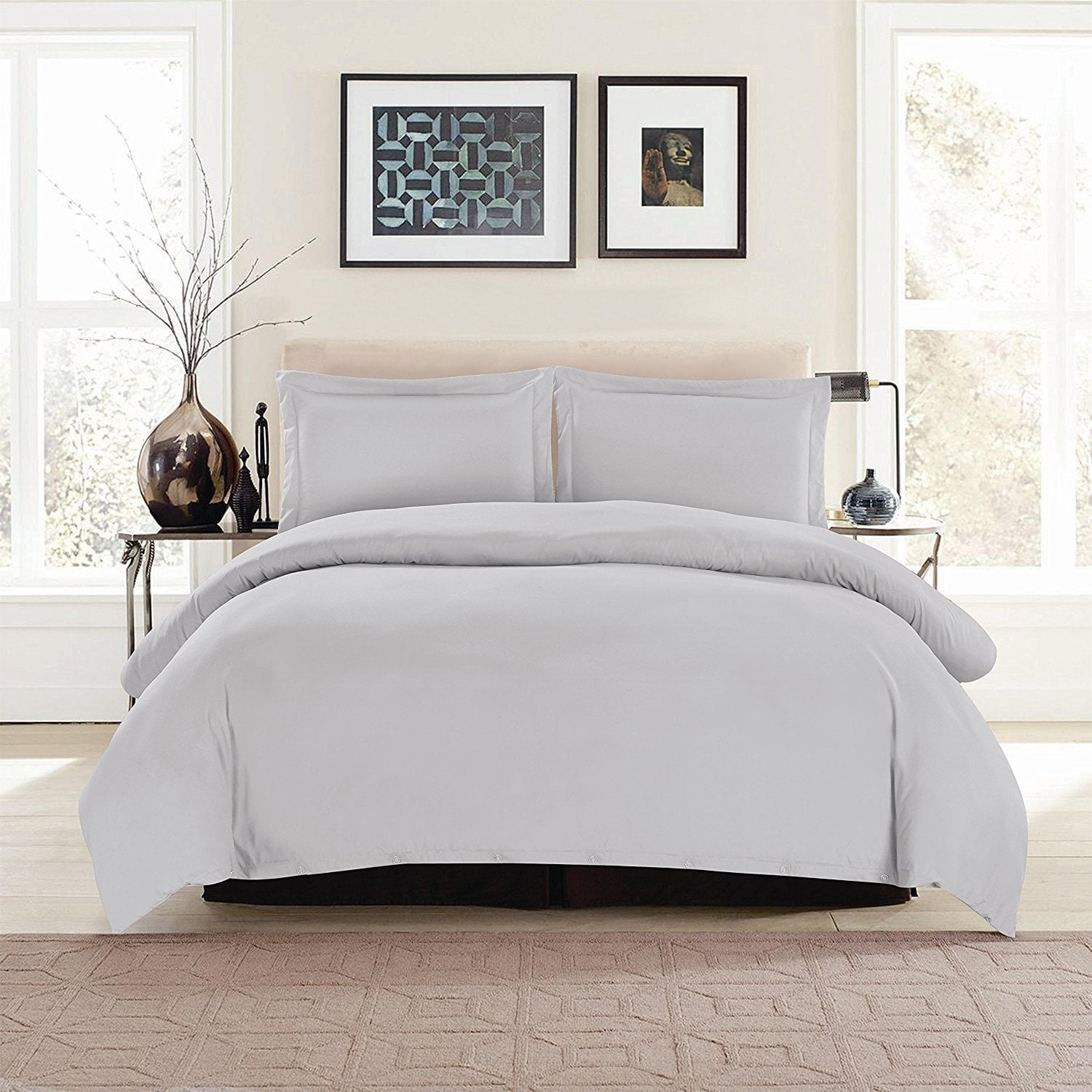 Grey And White Duvet Cover King Fantine White Quilt Cover Set Queen