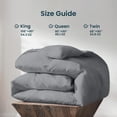 thumbnail image 6 of ELEMUSE King Size Goose Feather Down Comforter – Ultra-Soft 100% Cotton Cover, Moisture-Wicking, Natural Kapok Fill, 55oz Medium Warmth, All-Season Fluffy Duvet Insert (106x90, Grey), 6 of 9