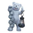 thumbnail image 4 of Ximing Bear Statue Solar Garden Statue with Solar Lights, Creative, Garden Decor Resin for Housewarming Gifts Outside Patio Ornament, 4 of 10