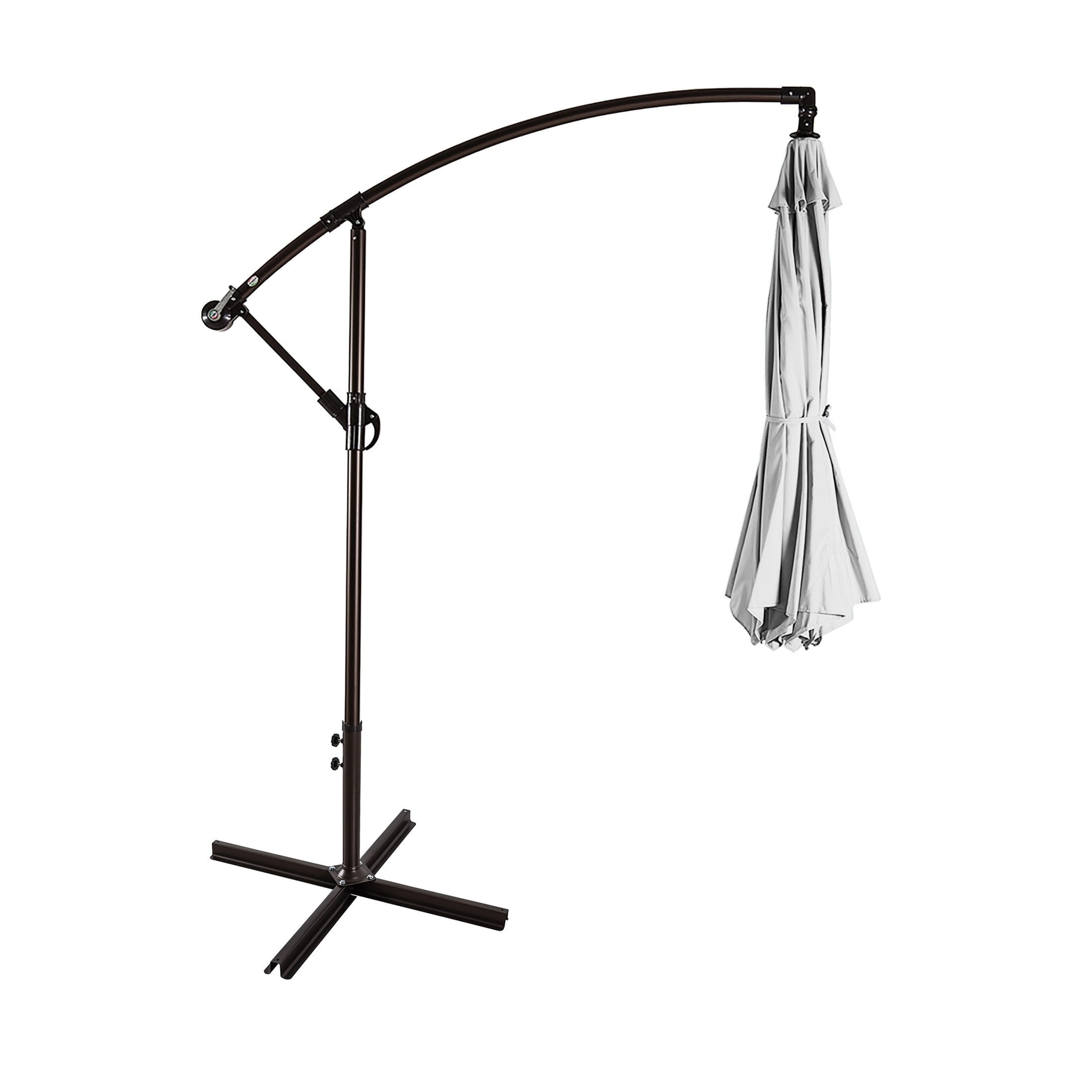 Westin Outdoor 9801012 10 ft. Cantilever Hanging Patio Umbrella, White