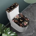 thumbnail image 3 of HELLHERO Bathroom Set Rose Elastic Bottom Machine Washable 2 Pcs Set with Soft Toilet Seat Lid Cover Set Toilet Lid Dust Cover Set Dust-Proof, 3 of 8