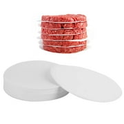 SDTC Tech 500 PCS 4.5 Inch Hamburger Patty Paper Round Parchment Paper Non-Stick Food Grade Burger Paper Sheets for Preparing and Storaging Patties Bakings and More
