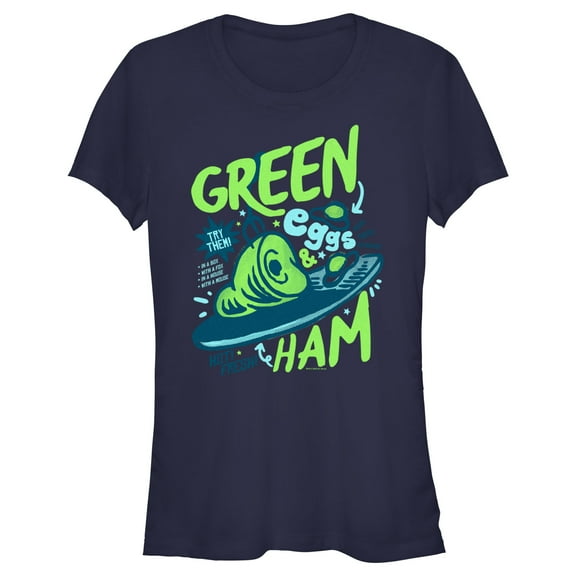 Junior's Dr. Seuss Green Eggs & Ham Poster  Graphic T-Shirt