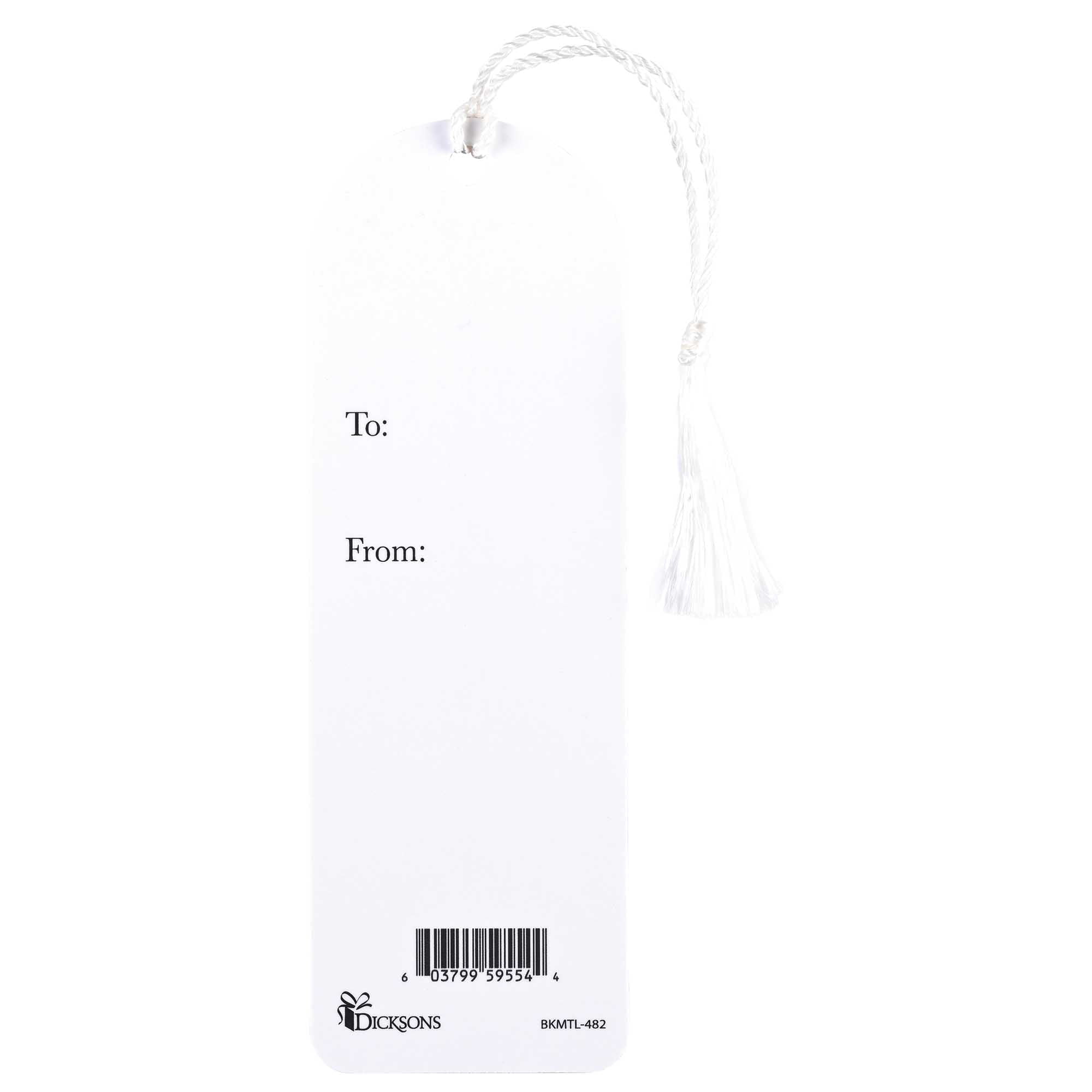 Dicksons BKMTL-482 Fear and Serve The Lord Red and White 2 x 6 Inch Paper and Tassel Place Keeper Bookmark Pack of 12