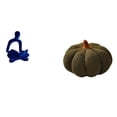 thumbnail image 1 of Escultura de calabaza de pensador abstracto, figura humana, adorno, colección decorativa versátil para oficina, bar, boda, sofá, cama, habitación, 1 of 8