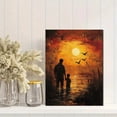 thumbnail image 2 of Qisvanset 12x16 Inch With Frame 2D Flat Wall Art He Picked Me Up Bible Verse Baptism Gift Home Wall Art, 2 of 8