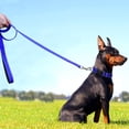 thumbnail image 4 of FunTags 4FT Reflective Dog Leash with Soft Padded Handle for Training,Walking Lead for Medium & Small Dogs,3/4 Inch Wide,Royal Blue, 4 of 7