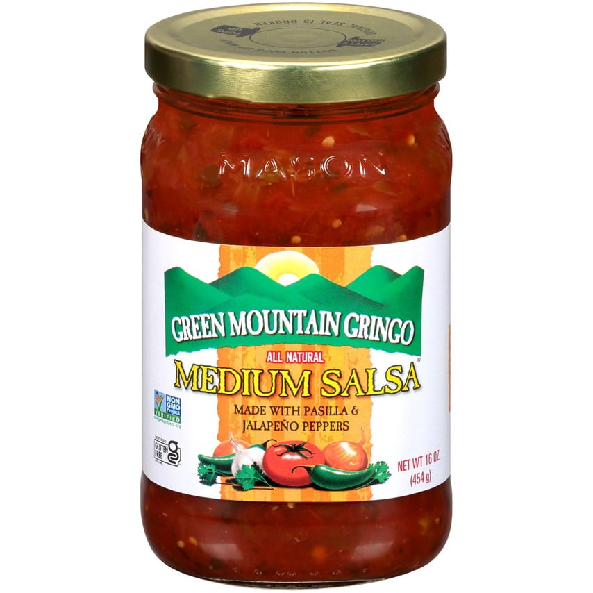 Green Mountain Gringo Salsa, Medium, 16 Oz