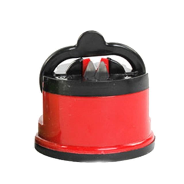 Wosthever Afilador de cocina con ventosa, afilador de encimera, tijeras profesionales, cizallas, accesorio de molienda Manual, Color aleatorio Cocina y Comedor