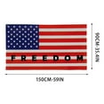 thumbnail image 5 of AZXY Freedom Flag White 3x5 Ft One side Indoor Outdoor Yard Home Patriotic Gift Tribute Gathering Decor, 5 of 6