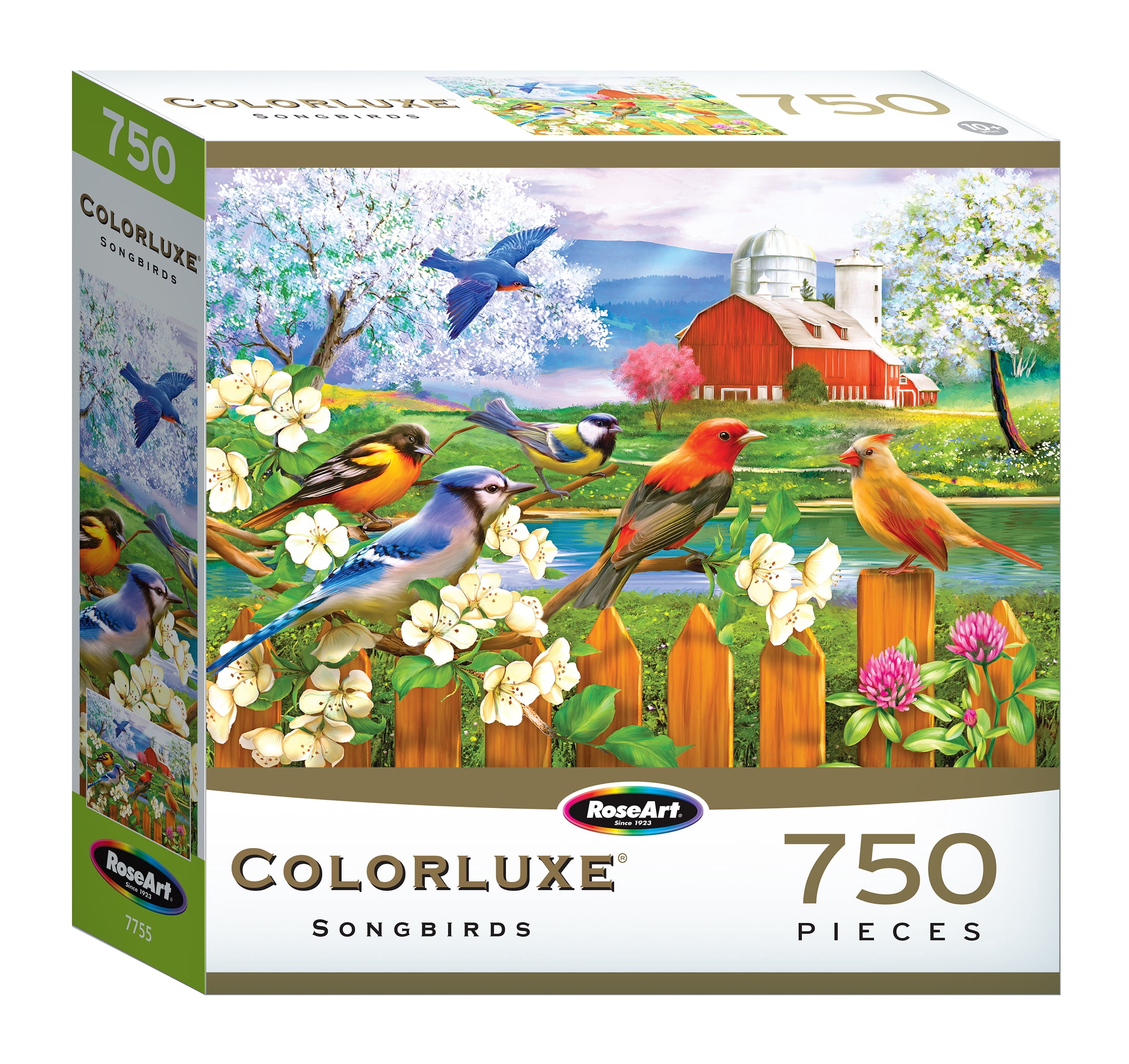 RoseArt Colorluxe 750-Piece Spring Gathering Adult Jigsaw Puzzle