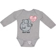 thumbnail image 3 of Inktastic My First Valentine's Day Boys or Girls Long Sleeve Baby Bodysuit, 3 of 5
