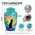 thumbnail image 2 of SABURIAL Cat Urn - Keepsake Cremation Urn For Human Remains - Burial For Loved One Ash - Funeral Urns For Mom - Combo 1 - Large 10 Inch & Small 3 Inch Pack, 2 of 7