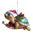 thumbnail image 2 of Clearance Cute Turtle with Santa Hat Acrylic Ornament for Christmas Tree, 2 of 4