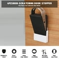 thumbnail image 3 of 4 Pcs Butée de Porte en Métal, Butée de Porte Robuste Sans Rayures, Support Mural Auto-Adhésif pour Toute Porte, 3 of 8
