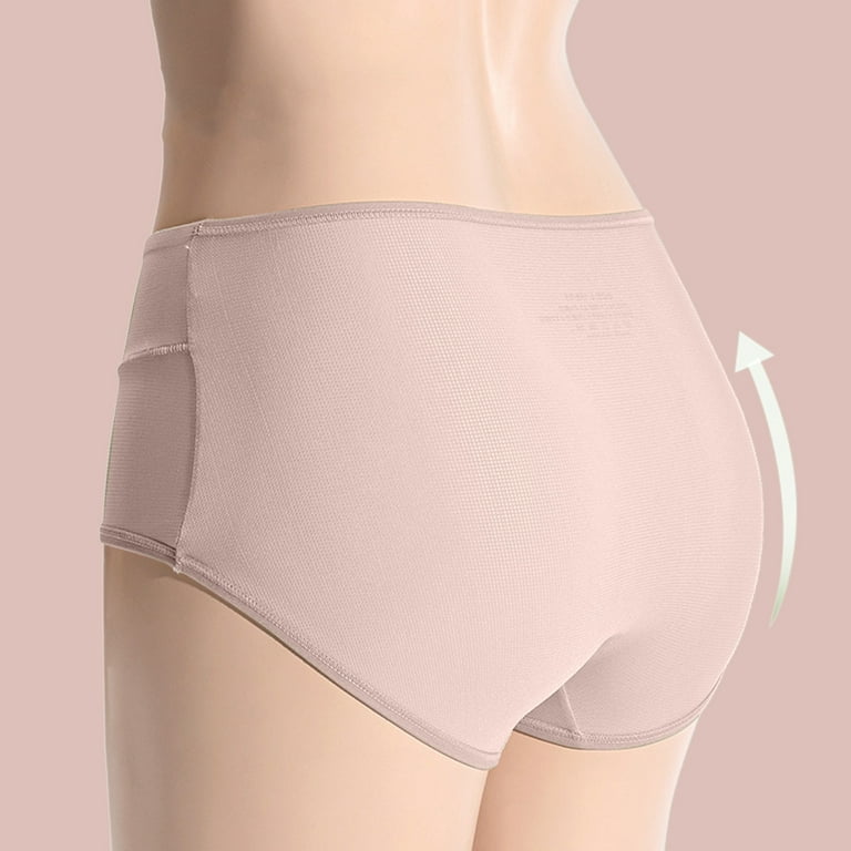 Womens Satin Panties Lingerie Silky Ladies Seamless Underwear Briefs Plus  Size