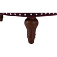 thumbnail image 6 of La Rosa 68.5" Victorian Chesterfield Loveseat Burgundy, 6 of 13