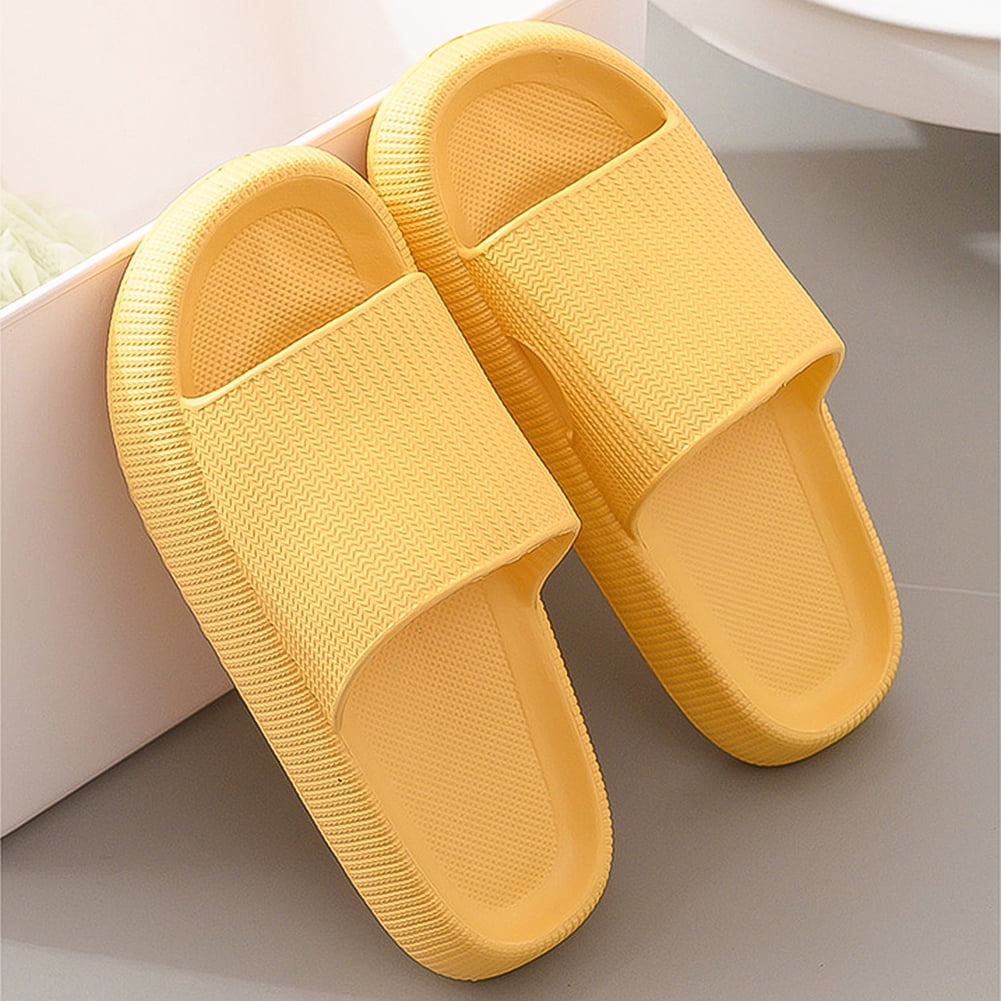 Kepooman Womens Mens Non-Slip Massage Thick Sole Slippers for Indoor Outdoor, 6-10, Yellow Kepooman Womens Mens Non-Slip Massage Thick Sole Slippers for Indoor Outdoor, 6-10, Yellow