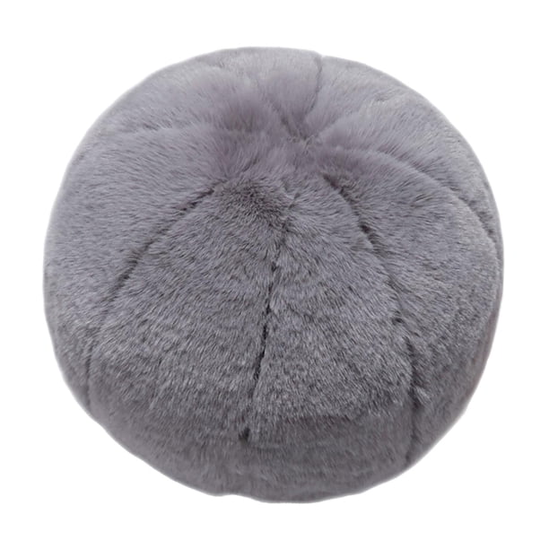 Almohada de Felpa Suave Esférica Relleno Bo de Felpa Almohada Decoración Cojín Cojín Almohada para Cama de Oficina Decoración de Estar Gris Sunnimix arrojar la almohada