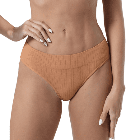 Fulorrnie Underwear for Women Plus Size Seamless Comfort Briefs Panties High Waist Moisture Wicking Elastic Breathable Panty  B  8-10