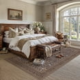 thumbnail image 5 of BERTHMEER 6'x9' Area Rugs for Living Room Dining Room Bedroom Farmhouse Office Oriental Vintage Traditional Machine Washable Non Slip Indoor Blue Brown Carpets, 5 of 9