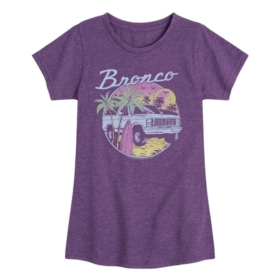 Ford - Beach Bronco - Youth Girls Fitted Short Sleeve T-Shirt