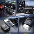 thumbnail image 3 of Arrancador de coche BGNFK 4000A con compresor de aire 150 PSI y 15000 mAh, 3 of 9