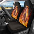 thumbnail image 2 of XYZCANDO 2 pcs Car Seat Covers for Interior Car Front Seat Covers Auto Accessories Soft, Truck SUV Van Car Seat Covers for Front Seats, Flaming Horse Pattern Design, 2 of 10