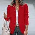thumbnail image 1 of Chaquetas de negocios de manga larga para mujer Chaqueta tipo cárdigan de trabajo informal Blazers con cuello chal, 1 of 5