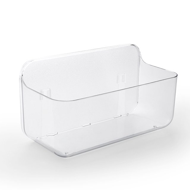 Estante de pared con velcro para baño, caja de almacenamiento para baño y cocina, estante para inodoro, sin perforaciones JAMW Sencillez