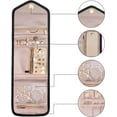 thumbnail image 4 of Travel Jewellery Organiser Roll Foldable Jewelry Case for Journey-Rings  Necklaces  Bracelets  Earrings  Flower Bird, 4 of 7