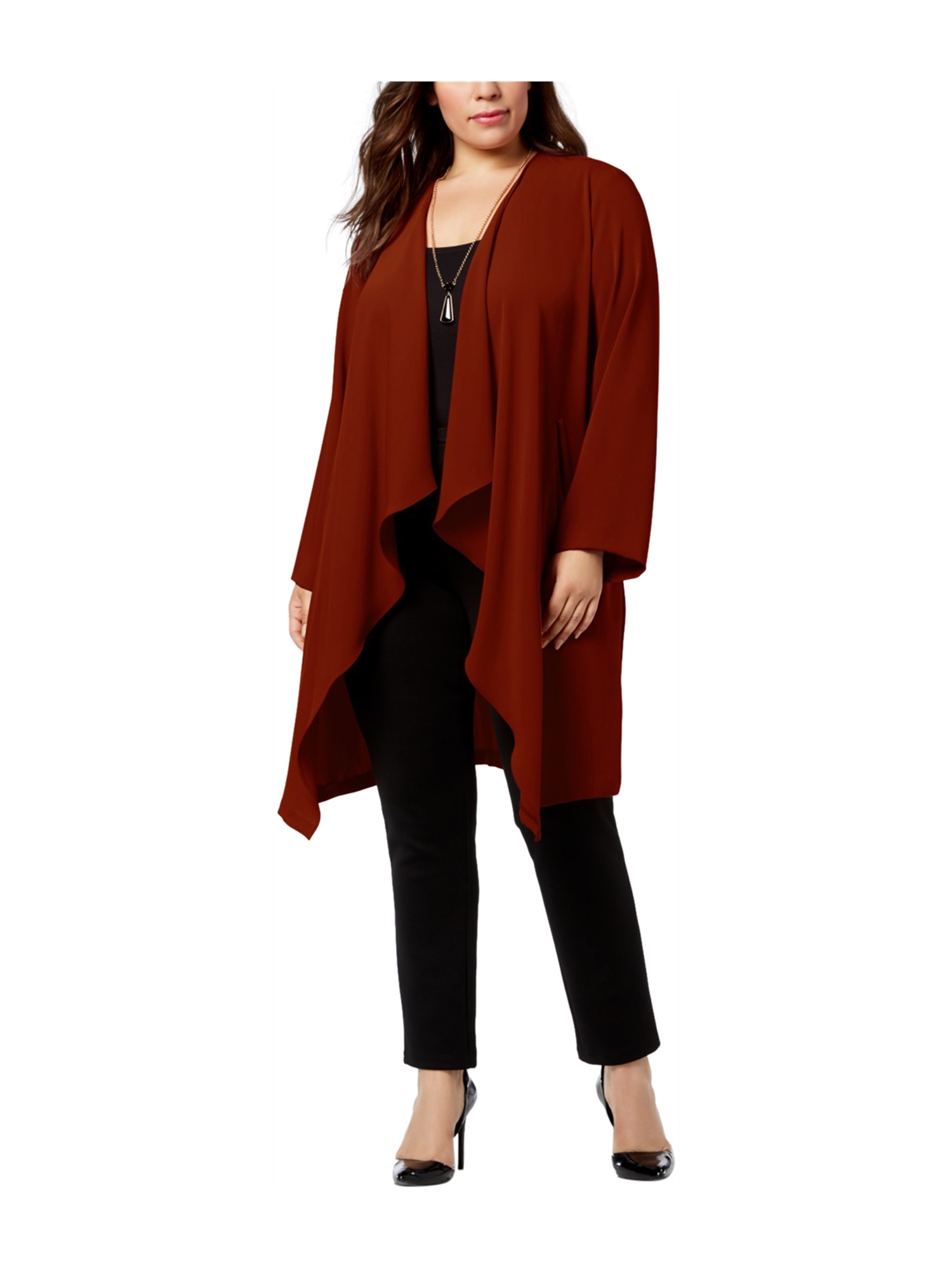 Nine West Womens Cascade Cardigan Sweater wine 1X | Walmart Canada